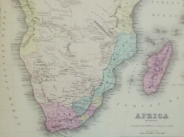 Map Of Africa Published Mapping South Africa The Heritage